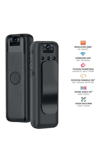 Bodycamera Eko - Unix - 1080P - 180° - Nachtvisie