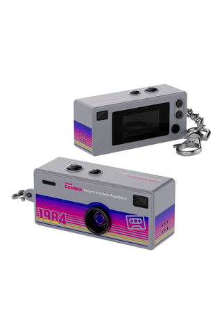 Mini Camera Retro 80 - LCD-scherm 0,96” - Grijs