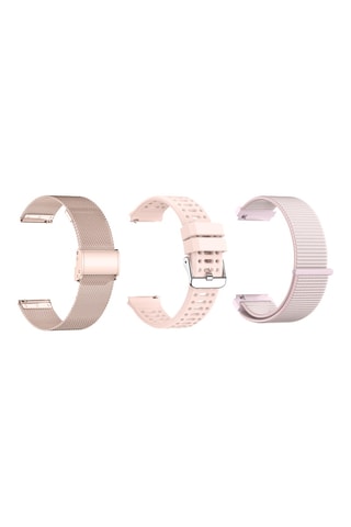 Smartwatch en 3 Horlogebandjes -  Beige
