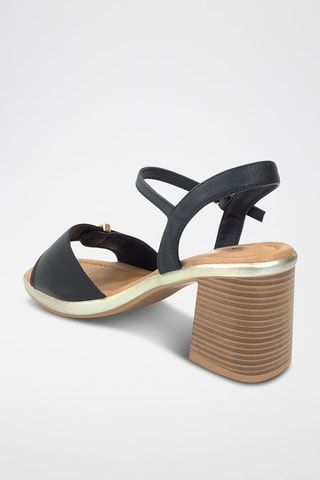 Sandalias de cuña - Negro