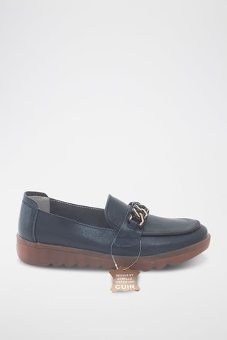 Mocasines de piel - Azul