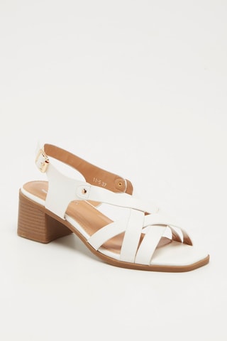 Sandales à talons - Blanc