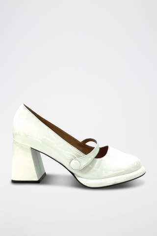 Zapatos con brillo de tacón - Blanco