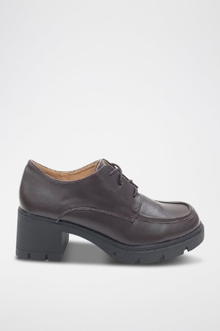 Derbys à talons - Marron
