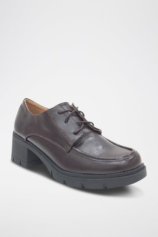 Derbys à talons - Marron