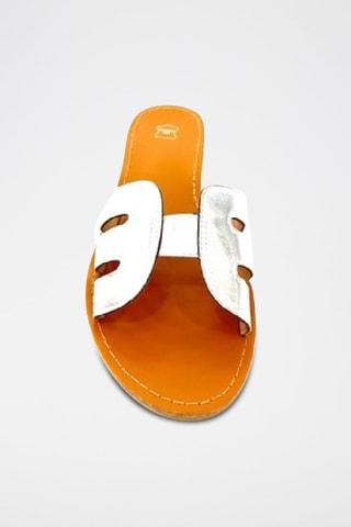 Sandalias de piel - Plateado