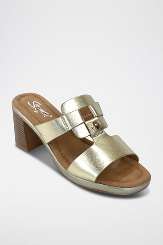 Sandalias de tacón - Dorado