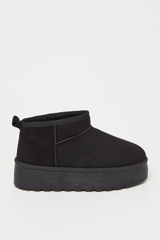 Botines forrados - Negro