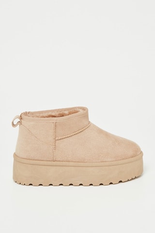 Botines forrados - Beige