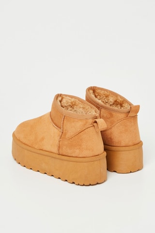 Botines forrados - Camel