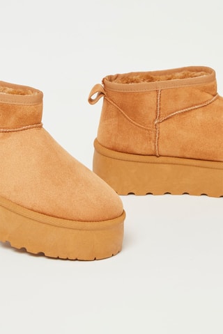 Botines forrados - Camel