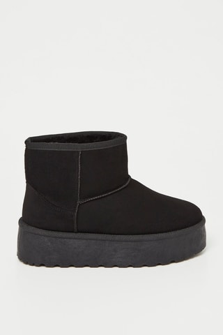 Botines forrados - Negro