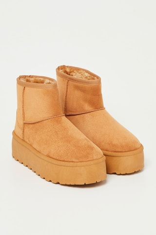 Botines forrados - Camel