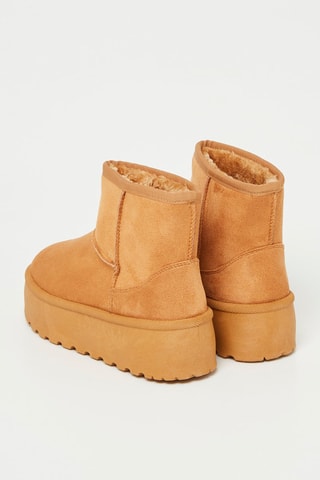Botines forrados - Camel
