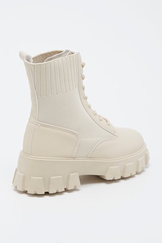 Botines con plataforma - 
Beige