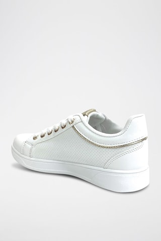 Zapatillas - Blanco y dorado