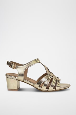 Sandalias de tacón - Dorado