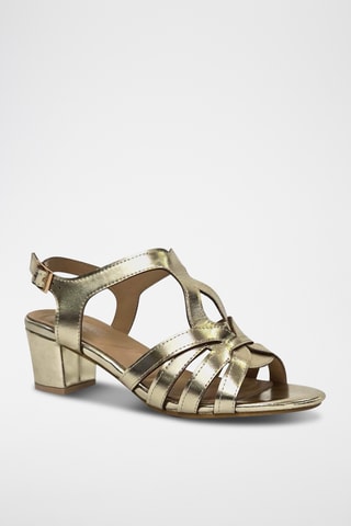 Sandalias de tacón - Dorado