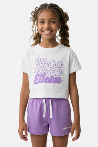 2 camisetas y shorts - Violeta