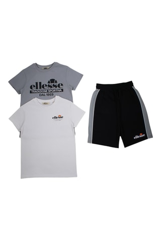 2 camisetas y short - Gris oscuro