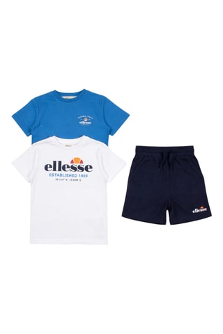 2 camisetas y short - Blanco y azul