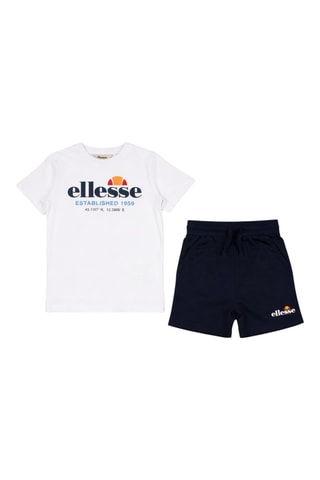 2 camisetas y short - Blanco y azul
