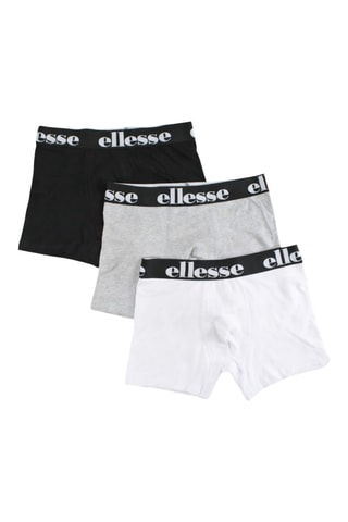 3 bóxers Ellesse - Negro, gris y blanco