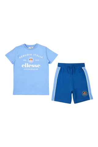 2 camisetas y short - Blanco y azul