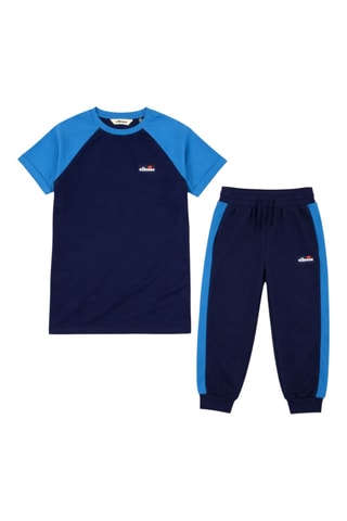 Camiseta y jogging Ellesse - Azul marino y blanco