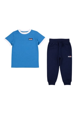 2 camisetas y pantalón de chándal - Blanco y azul