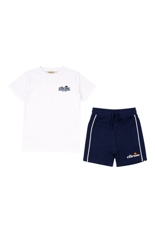 2 camisetas y short - Blanco y azul marino