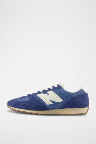 Baskets en nubuck 471 - Bleu marine
