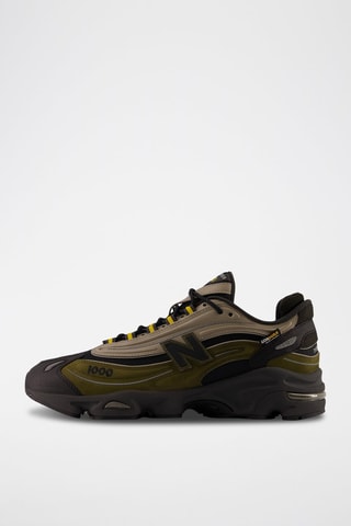Sneakers en nubuck 1000 - Kaki et noir