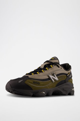Sneakers en nubuck 1000 - Kaki et noir
