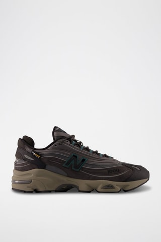 Sneakers en nubuck 1000 - Gris foncé et noir