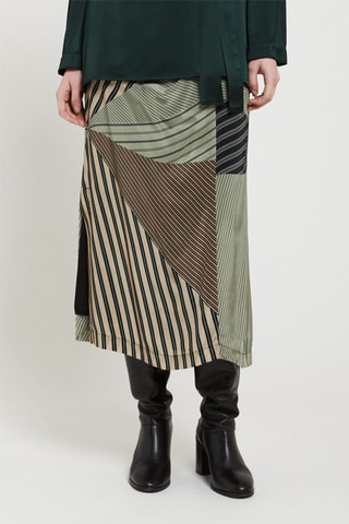 Jupe midi - Gris