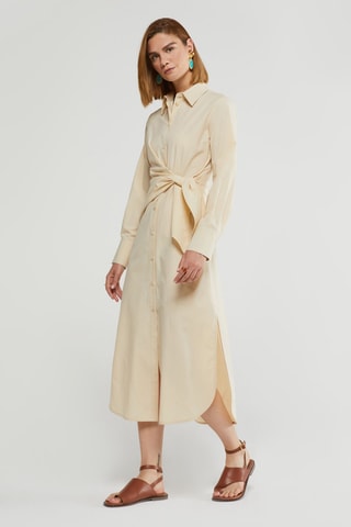 Robe chemise - Beige