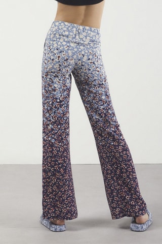Pantalon taille haute - Bleu