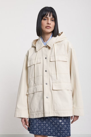 Veste à capuche - Beige