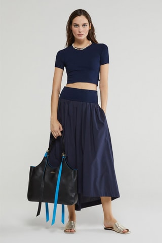 Crop top - Bleu