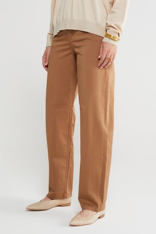 Jean taille haute - Marron clair