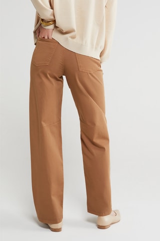 Jean taille haute - Marron clair
