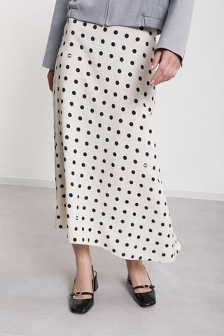 Jupe midi - Blanc