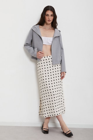 Jupe midi - Blanc