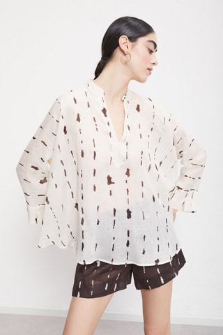 Blouse en ramie - Blanc