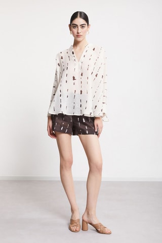 Blouse en ramie - Blanc