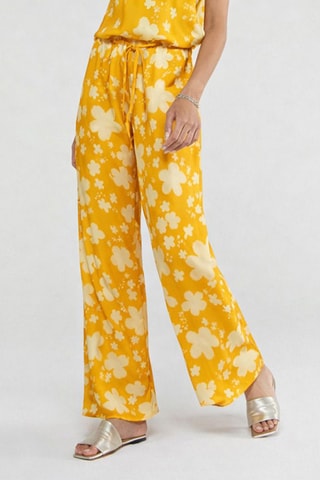 Pantalon taille haute - Orange