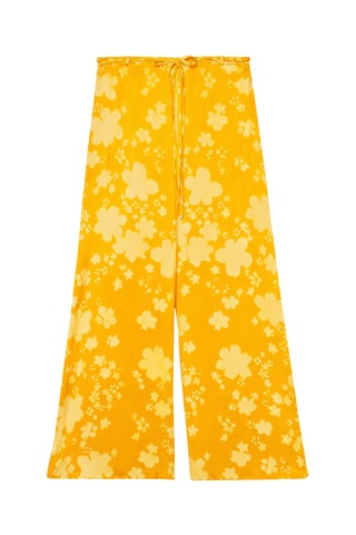 Pantalon taille haute - Orange