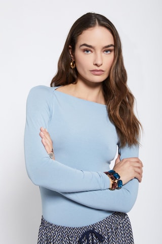 Top - Bleu clair