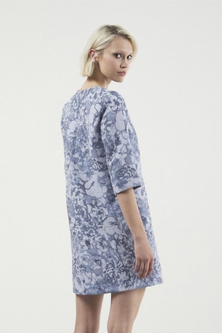 Robe droite - Bleu